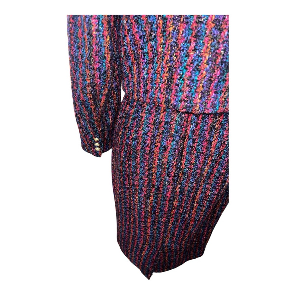 Vintage Women’s Tweed Double Breasted Suit Montefiore size 10, Back Zipper - Picture 4 of 17